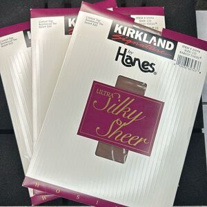 Kirkland Signature Hanes Control Top Reinforced Toe Ultra Sheer Pantyhose CD